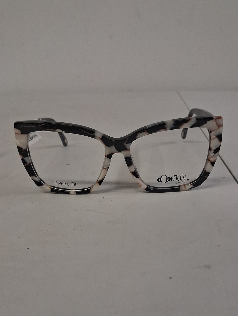 NWT Rxable Officiall By Vontelle Black Ivory OV Walker Eyeglass Frames